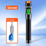 Visual Fault Locator Fiber Optic Tester - Fiber Optic Cable Tester Meter with FC to LC Adapter - Tools Tester Kit for LC/FC/SC/ST, Network Cable Test