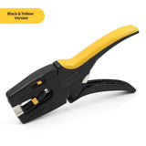 Automatic Wire Stripper Tool with Cutter  Adjustable Electrical Cable Wire Stripping Tool Quick Strip Wire Cutter Stripper for Electrician  Stripping Range 7-32AWG（yellow-black）