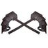 Medieval Faux Leather pauldron , Vintage Mercenary Knight Shoulder Armor for Cosplay Costume (dark brown)
