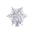Christmas Tree Topper Lighted with Built-in Led Rotating Snowflake Projector Lights, Hollowed Tree Topper with Silver Plug In for Indoor Home