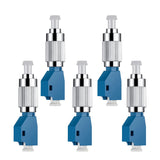 5Pcs Visual Fault Locator Fiber Adapter, Fiber Optic Connector, Single Mode 9/125um FC Male to LC Female Hybrid Optical Fiber Convertor Adapter