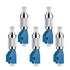 5Pcs Visual Fault Locator Fiber Adapter, Fiber Optic Connector, Single Mode 9/125um FC Male to LC Female Hybrid Optical Fiber Convertor Adapter
