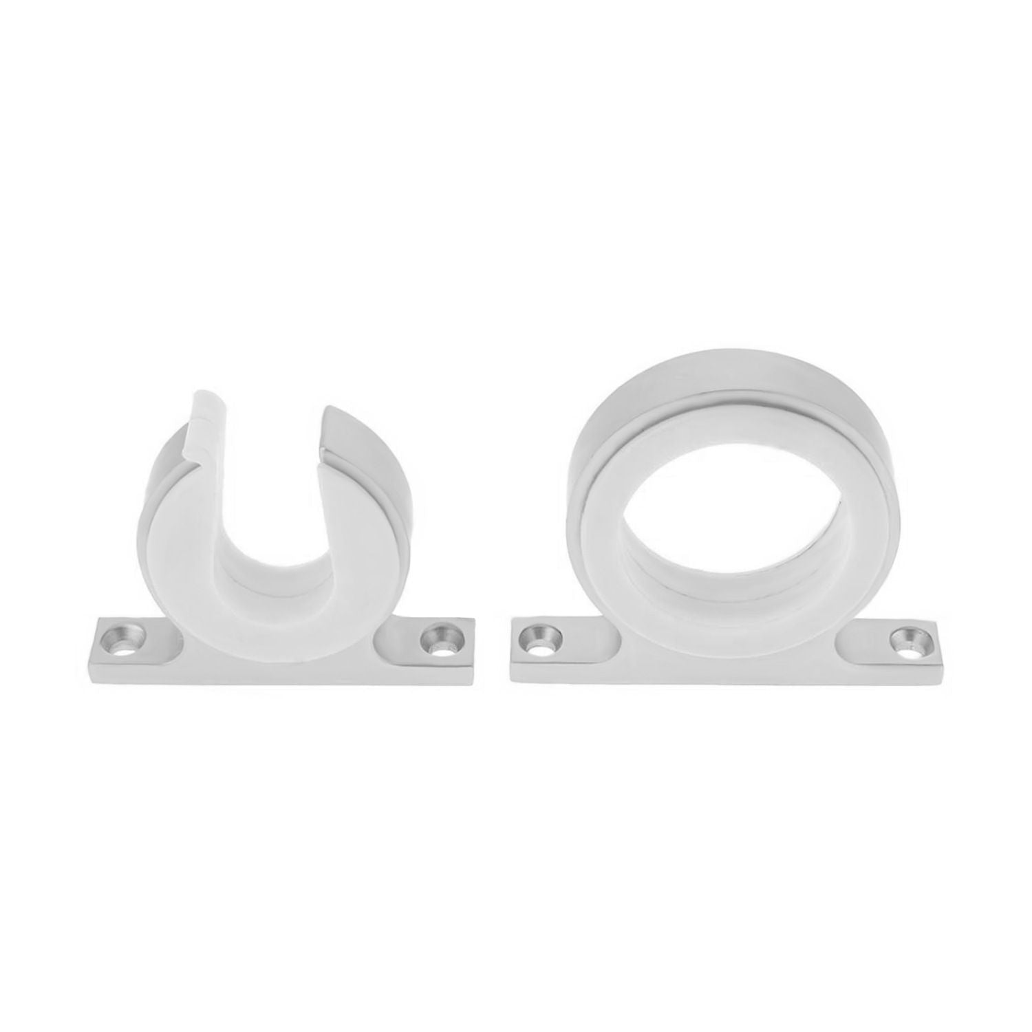 Boat Fishing Rod Hanger - Marine Fishing Reel Storage Rack Holder for Car RV Van Yacht Ship, Smooth Polished Aluminum(2 pcs)