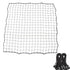 100*100cm Replacement Soccer Rebounder Net Soccer Rebounder Net Soccer Rebounder Net Bounce Back Kickback Football Practice Training Aid （1 net+20 elastic ropes）