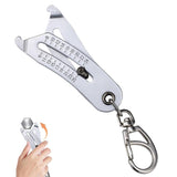 Portable Precise Thread Size Checker Keychain,Precise Bolt Sizes Finder Keychains, Thread Sizes Verification Tool for Fast and Precises Measurement (1pcs)