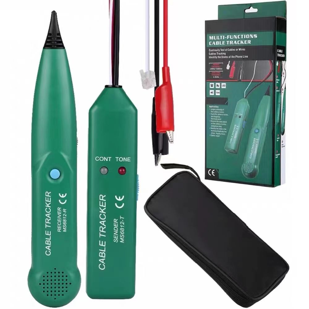 Cable Tracker Wire Tracer Tracker Telephone Tone Generator Line Toner Tester for Network Telephone Line Continuity Tester