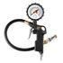 Tire Inflator Deflator Air Pressure Gauge with Rubber Hose,  Dial Wheel Inflator Gage with Straight Brass Lock-on Chuck Compatible with Air Pump Compressor for  Car Motorcycle Bike