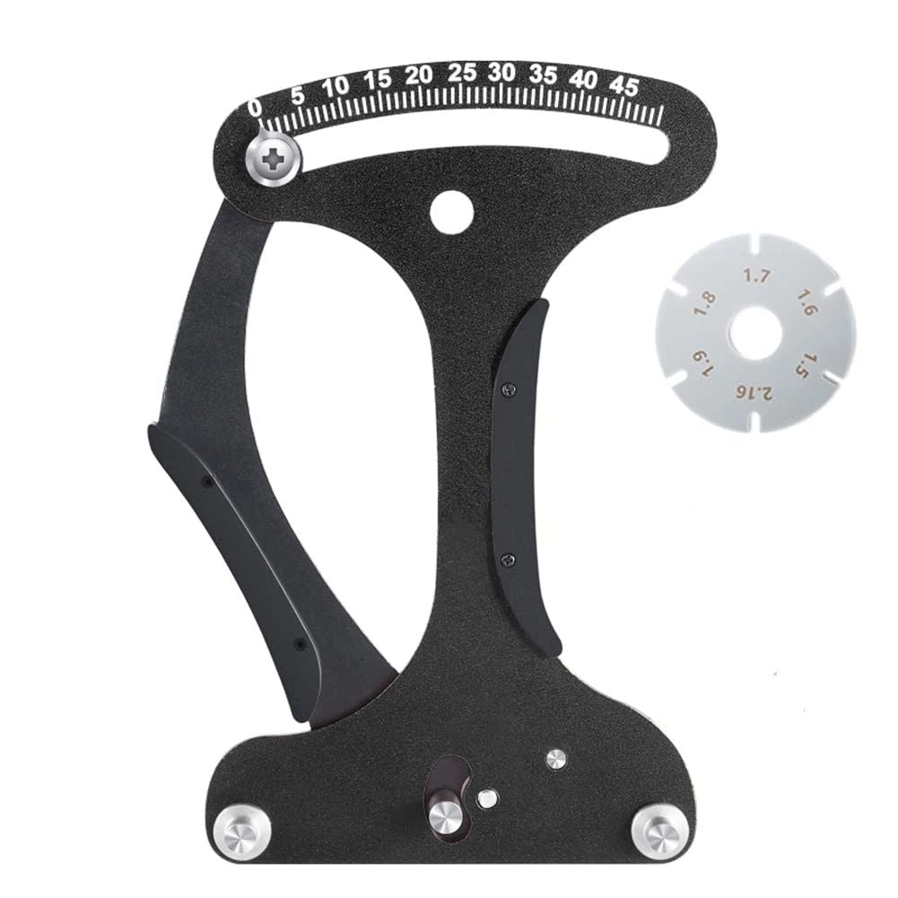 Bicycle Spoke Tension Meter Measuring Tool Aluminum Alloy Bicycle Wheel Repair Tool Spoke Wire Tension Adjustment Tool for Cycling Wheel Spokes Check or Correction（19.5*11.5cm)