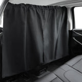 Car Divider Curtains Sun Shade-Privacy Travel Nap Night Car Camping Detachable Simple Curtain (Black)