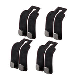 4 pack Car Hooks, Headrest Hook for Car, Car Seat Hooks for Purses and Bags,Purse Hooks fits Car Seat Suitable for Bags (Black-4 Pack)