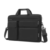 Protective Laptop Case 13 inch Laptop Sleeve, Open Bag with 2 Raised&1 Flapover&1 Handle&Belt, Laptop Case with Handle Black