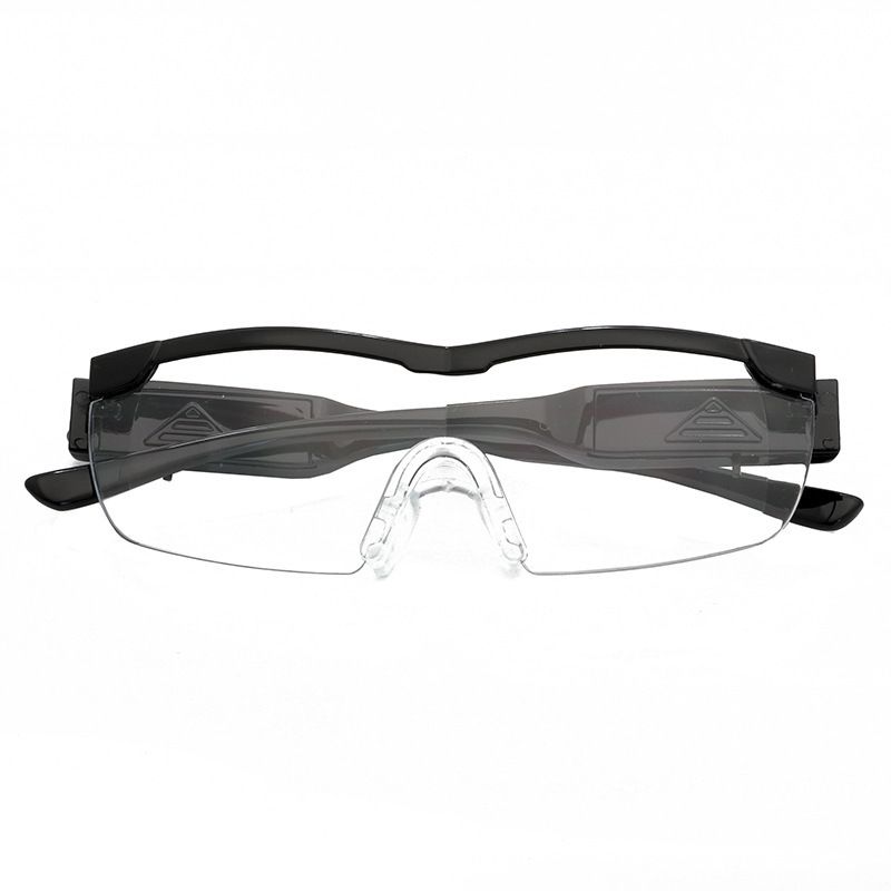 Magnifying Glasses with Light, 250% Magnification, LED Lighted Magnifying Glass, Hands Free Head Magnifier Eyeglasses for Close Work, Hobbies, Reading, Craft（Black）