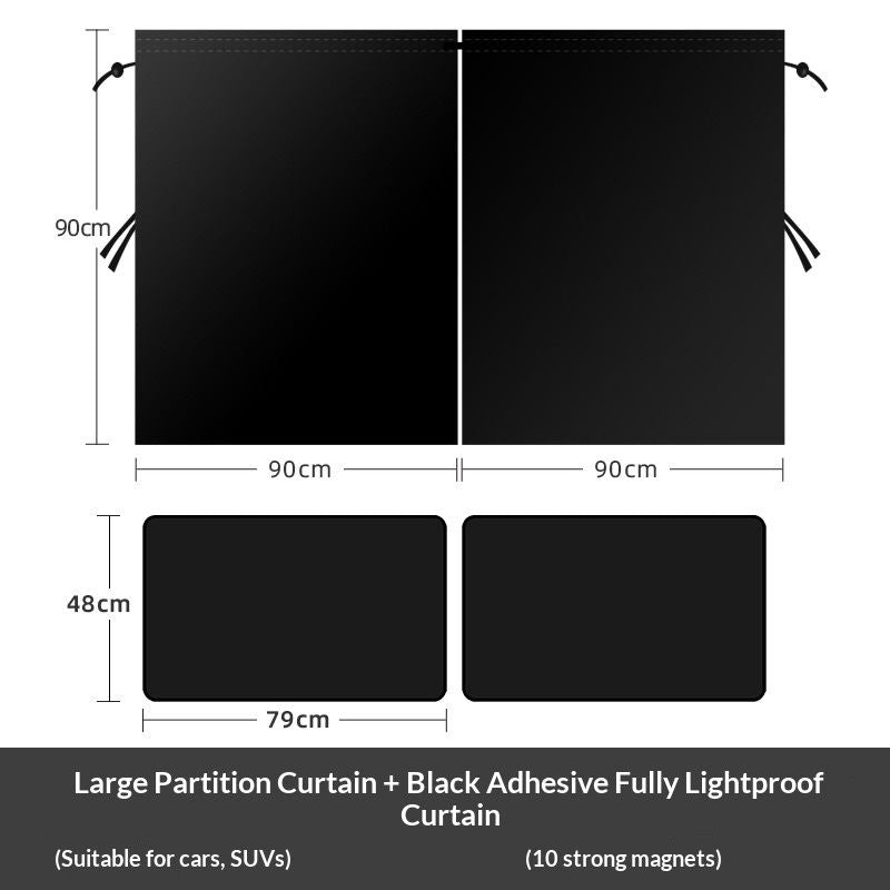 5Pcs Car Window Shades, 4 Pcs Car Side Window Sun Shades & 1 Rear Seat Divider Curtain  UV Protection Baby Window Covers, Privacy Protection Window Screen Fit for Most of Cars