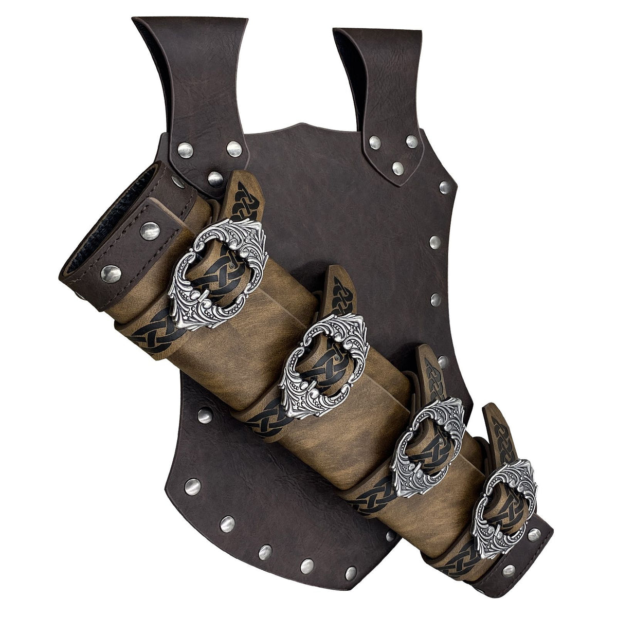 Medieval Faux Leather Sword Frog, Vintage Middle Ages Sword Holster, Mercenary Knight Adjustable Dagger Holster