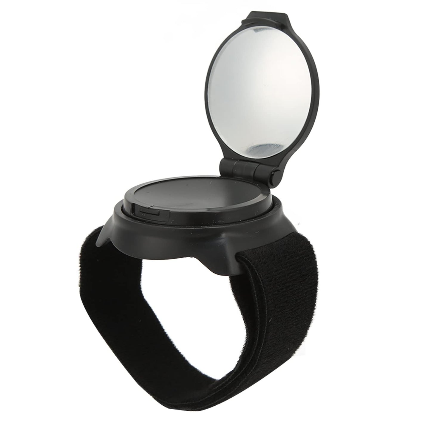Cycling Rear View Mirror, Mirror Nylon Wrist Arm Strap Convex Design 5Cm Diameter Rearview Mirror Cycling  Adjustable 360° Bicycle Rear View Mirror