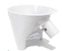 Flour Funnel for Kitchen Aid Mixer, Mess Free Guided Pouring, Easy Clean Durable Accessory for Baking and Cooking Prep (White)