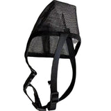 Dog Muzzle,  Mesh Muzzles for Small Large Dogs, Soft Covered Mouth Guard with Adjustable Straps, Prevent Biting Chewing and Licking (M Black)