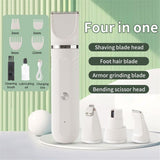 Dog Clippers Grooming Kit Hair Clipper-Low Noise Paw Trimmer- Rechargeable - Cordless Quiet Nail Grinder Shaver for Cats and Other Pets