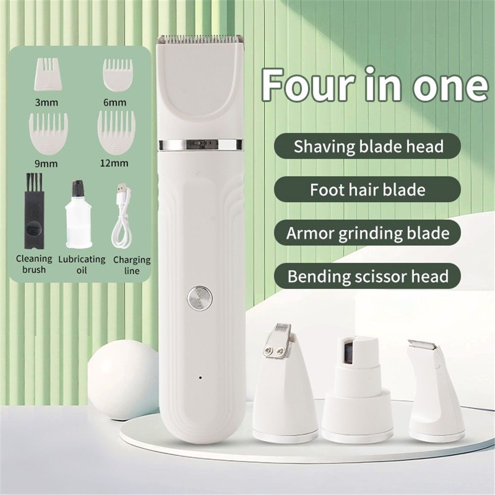 Dog Clippers Grooming Kit Hair Clipper-Low Noise Paw Trimmer- Rechargeable - Cordless Quiet Nail Grinder Shaver for Cats and Other Pets