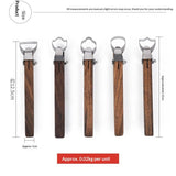 Pottery Handle Making Tool Sculpture Scraper Pottery Carving Tool Pottery Cup Handle Shape Tool for Tea Cup Mug Utensil Vase Handle Clay Cutters (5 PCS)