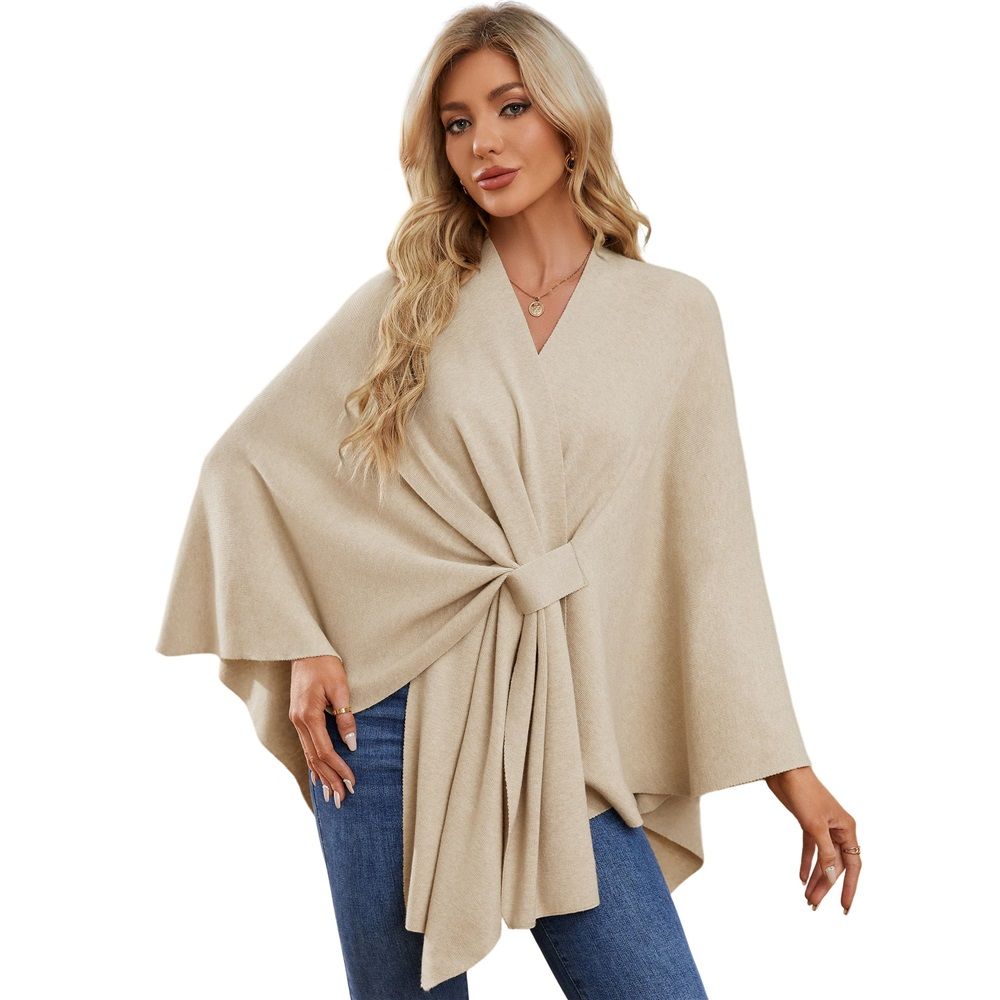 Women's Elegant Shawl Wraps Soft Open Front Poncho Sweater for Spring Fall Winter Sweater Soft Warm Travel Wraps