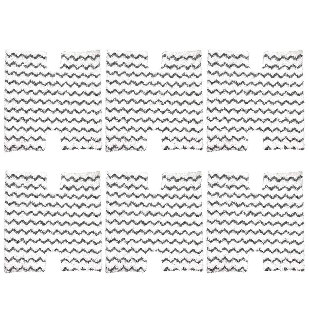 6 Pack Steam Mop Pads Replacement P184WQ for Steam Mop S5003D Pro Steam Mop S3973 S3973D S3973WM S5001 S5002Q S5003A S5004 S5004W S6001W S6001WM S6002C S6003D S6003W