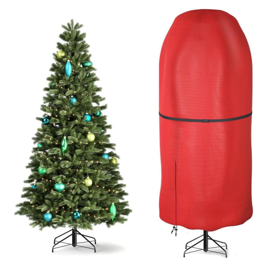 Upright Christmas Tree Storage Bag,Oxford Fabric Tear Resistant Adjustable Christmas Tree Storage Bag for 9 FT Assembled Trees（Excluding Christmas tree）