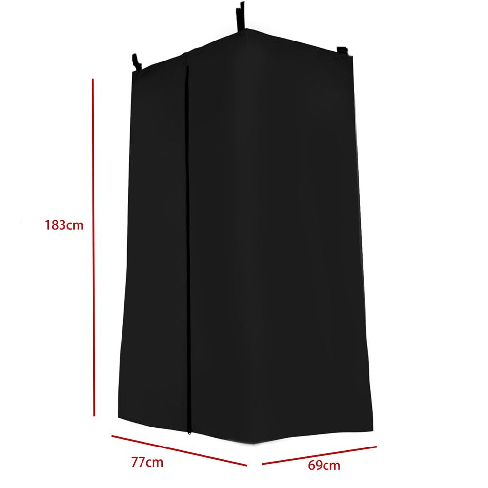 420D Privacy Tent for Boat, Heavy Duty Hanging Changing Room for Top  Portable Privacy Station for Pontoons (black  183*77*69cm）