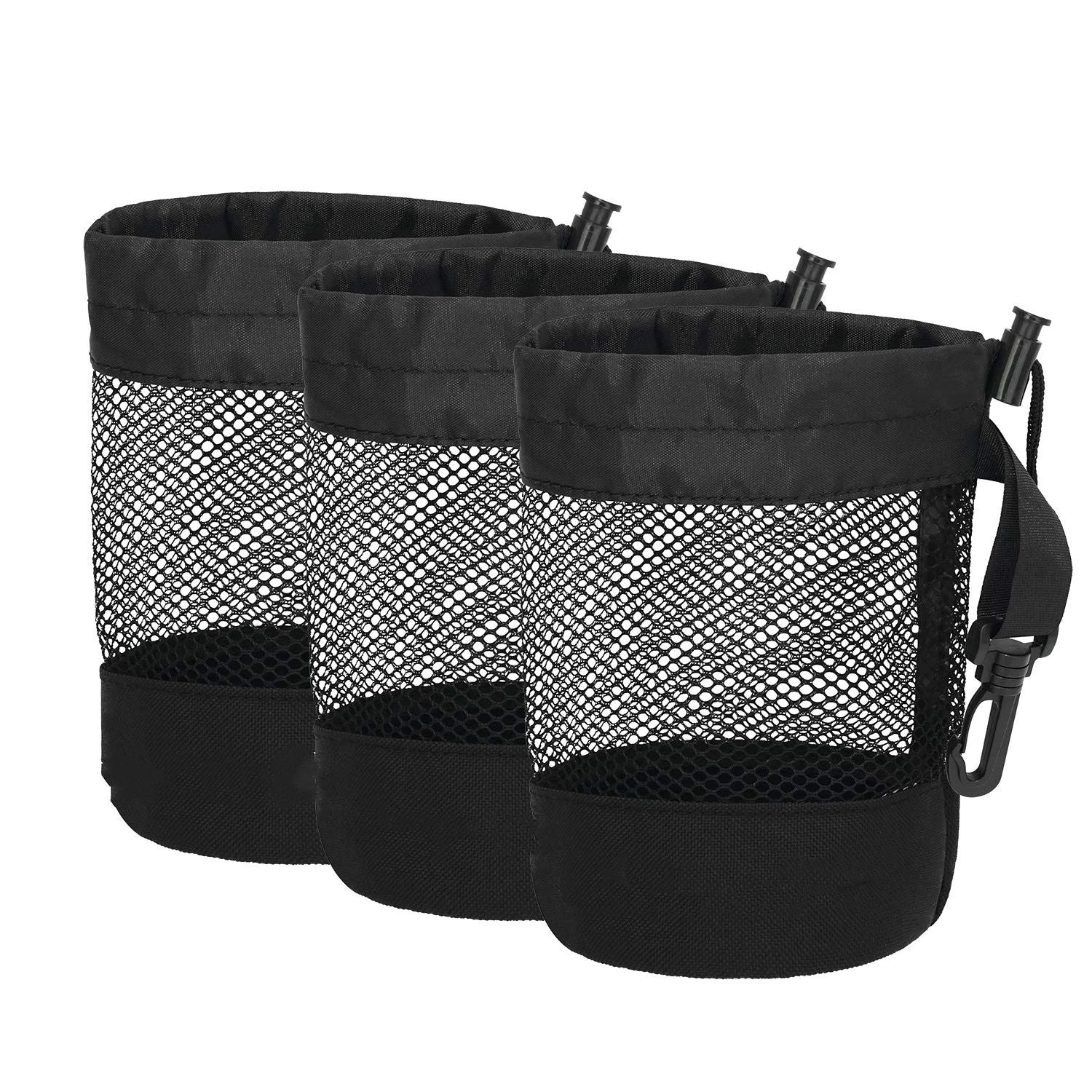 3 PCS Mesh Golf Ball Bags, Golf Pouch Bags, Golf Ball Storage Bag for Golf Tennis Balls,Gym,Shower,Washing Toys,Diving(Golf Ball is NOT included)