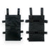 Large Capacity Accessories Storage Pouch Organizer Bag with Drink Holder and Multiple Pockets, Universal Waterproof Crutches Bag, Underarm Crutches Attachment (Black,oniy bag)