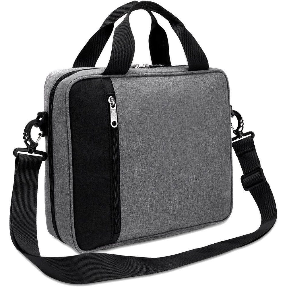 Bible Cover for Men Women, Zippered Bible Carrying Case Bible Protective Bag with Handle and Adjustable Shoulder Strap, Bible Bag for Women Men Kids（gray，oniy bag）