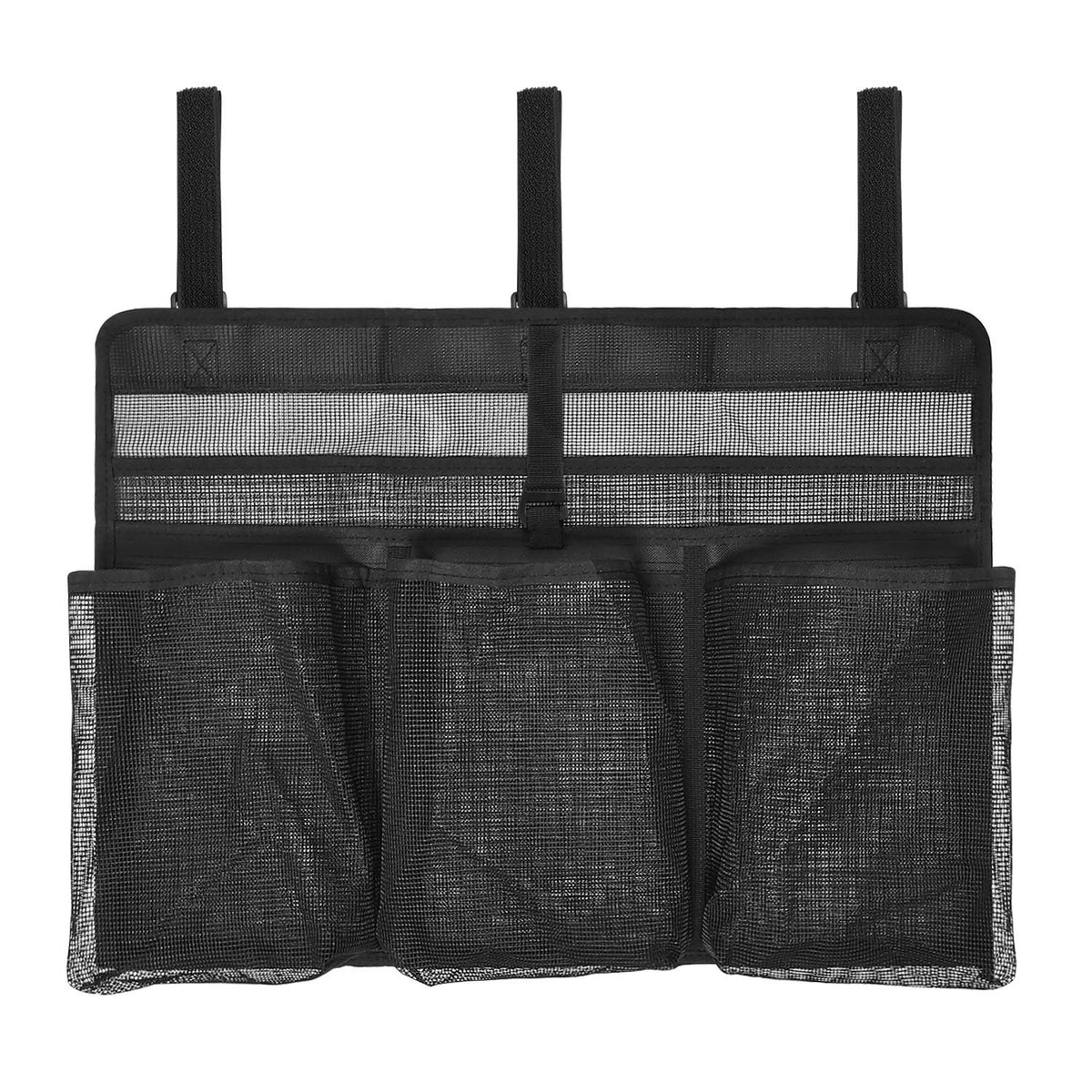 Camping Dish Drying Bag Collapsible Dish Drying Rack, Portable Mesh Dinnerware Drainer Organizer for RV Campers Travel Trailers Space Saving Camping Kitchen Storage Rack (black)