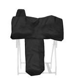 Waterproof Western Horse Saddle Cover with Elastic Straps to Securely Attach Each Corners and Fenders - Fits Most Full-Size Western Saddle
