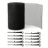 2-Pack Plastic Gutter Guard Mesh Roll 6” x 20Ft Rain Gutter Leaf Guard-Stop Clogged Gutters-with in total 20 Clip Fixed Hooks.DIY Gutter Protection.