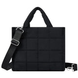 Puffer Crossbody Bags for Women Quilted Tote Bag Puffy Weekender Overnight Bag Nylon Shoulder Handbag