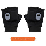 Portable Heating Gloves ElectricFingerless Heating Writing Gloves for Students,Hand Warmer for Indoor and Outdoor（black a pair of）