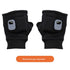 Portable Heating Gloves ElectricFingerless Heating Writing Gloves for Students,Hand Warmer for Indoor and Outdoor（black a pair of）