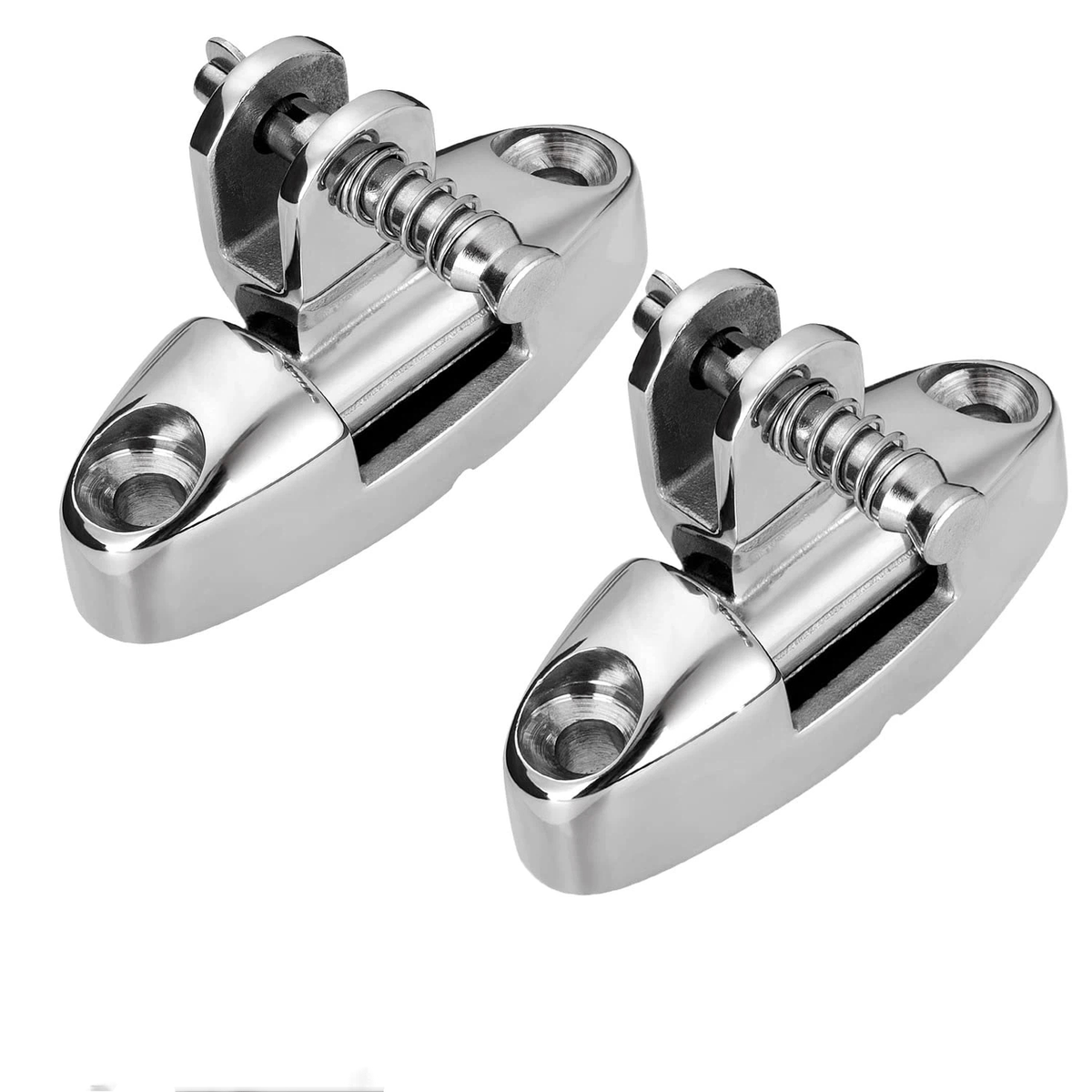 Boat Top Swivel Deck Hinge with Removable Pin, 180 Degree Adjustable,316 Stainless Steel, Marine Top Hardware(2 Pieces,Excluding screws)