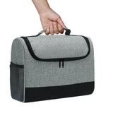 Bartender Kit Bag, Portable Travel Carrying Bag with Handle for Bar Tools Set, For Home Indoor Outdoor Patio Party, Gray (Bag ONLY)