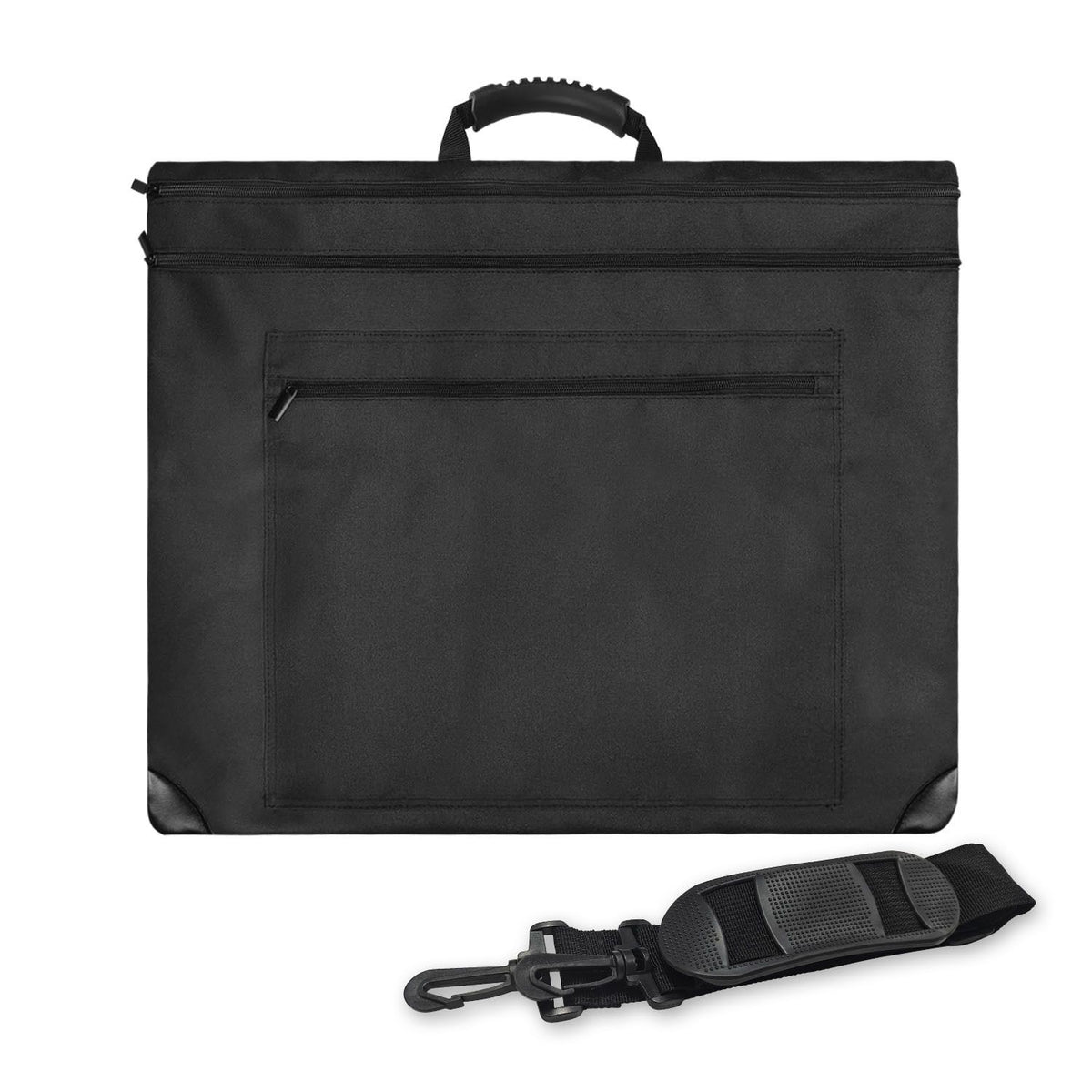 19.7x23.6in Art Portfolio Tote Bag - Large Carrying Storage Case with Handle & Adjustable Shoulder Strap, Portfolio Folder for Artwork, Posters, Canvas, Drawing Boards
