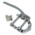 Tremolo Bridge for Electric Guitar, Chrome Plated Vibrato Tailpiece with Roller Bar, Replacement  Flat Top Body, Hardtail Bridge Upgrade
