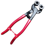 Glass Tile Nippers - Heavy Duty Wheeled Glass Mosaic Nipper & Ceramic Tile Nipper, Tile Cutter Pliers Soft-grip Handle - Shapping Plier, Nipper Cutting Tools (8 Inch ）