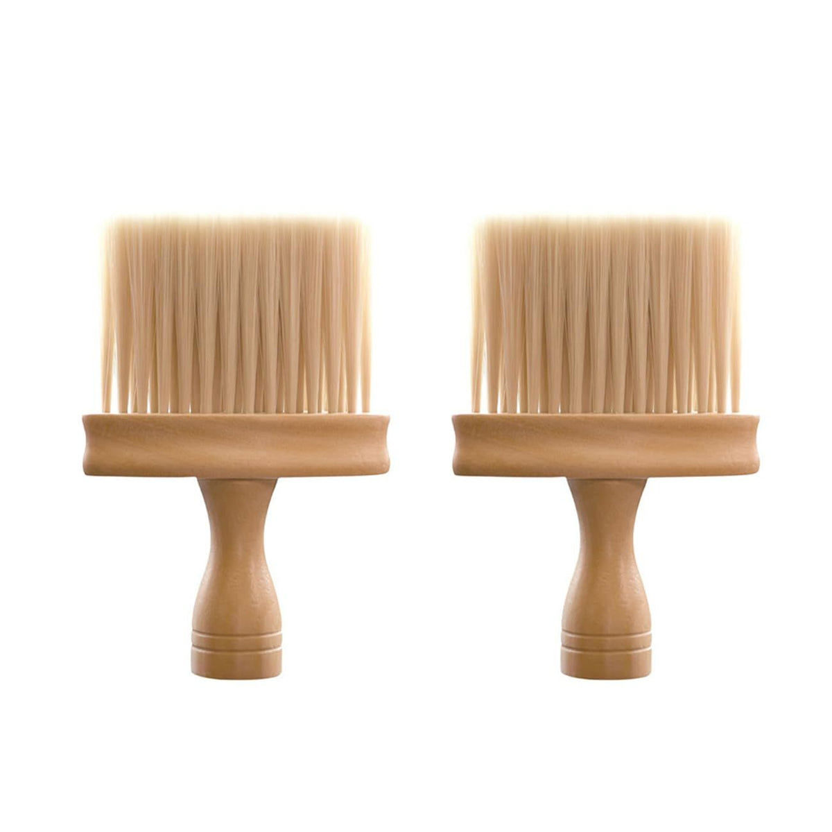 2Pcs Non Static Double Sided Instrument Dust Removal Brush，Wooden Keyboard Cleaning Brush for Keyboards Pianos Synthesizers（2pcs beech ）