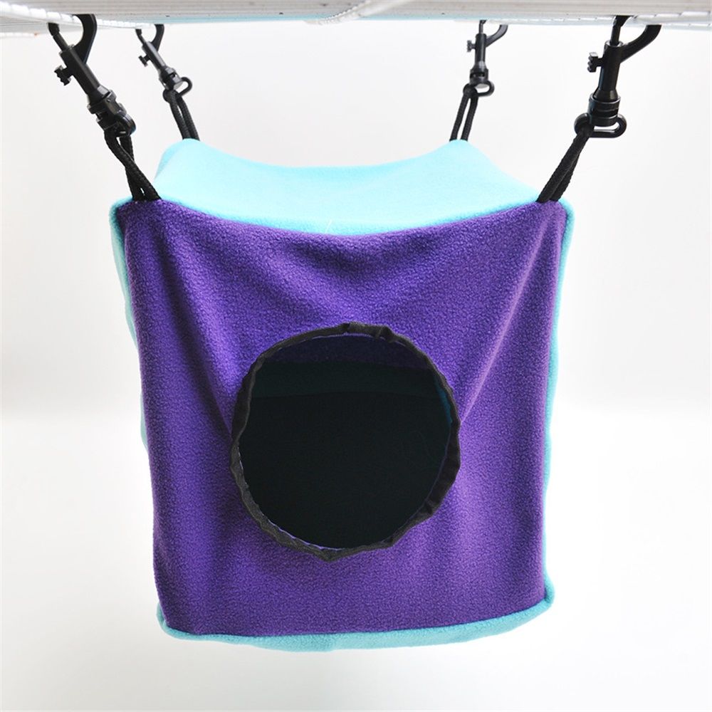 Small Animals Cube Hammock for Ferret, Rat, Chinchilla, Squirrel, Guinea Pig Cage Hanging Warm Hideout Bed