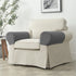 Machine washable household sofa armrests, chair covers, elastic sofa armrests covers (2-piece set of armrests, dark gray)