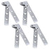 Pack of 8 360 Degree Rotatable Pivot Hinge for Window Fence Sheds Kitchen gate Closet Cupboards（Excluding screws）