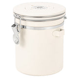 Coffee Canister Airtight Coffee Container Stainless Steel Coffee Bean Storage Container with Scoop Coffee Canister for Beans Grounds Sugar Flour Tea Cereal,1.8L ,Beige
