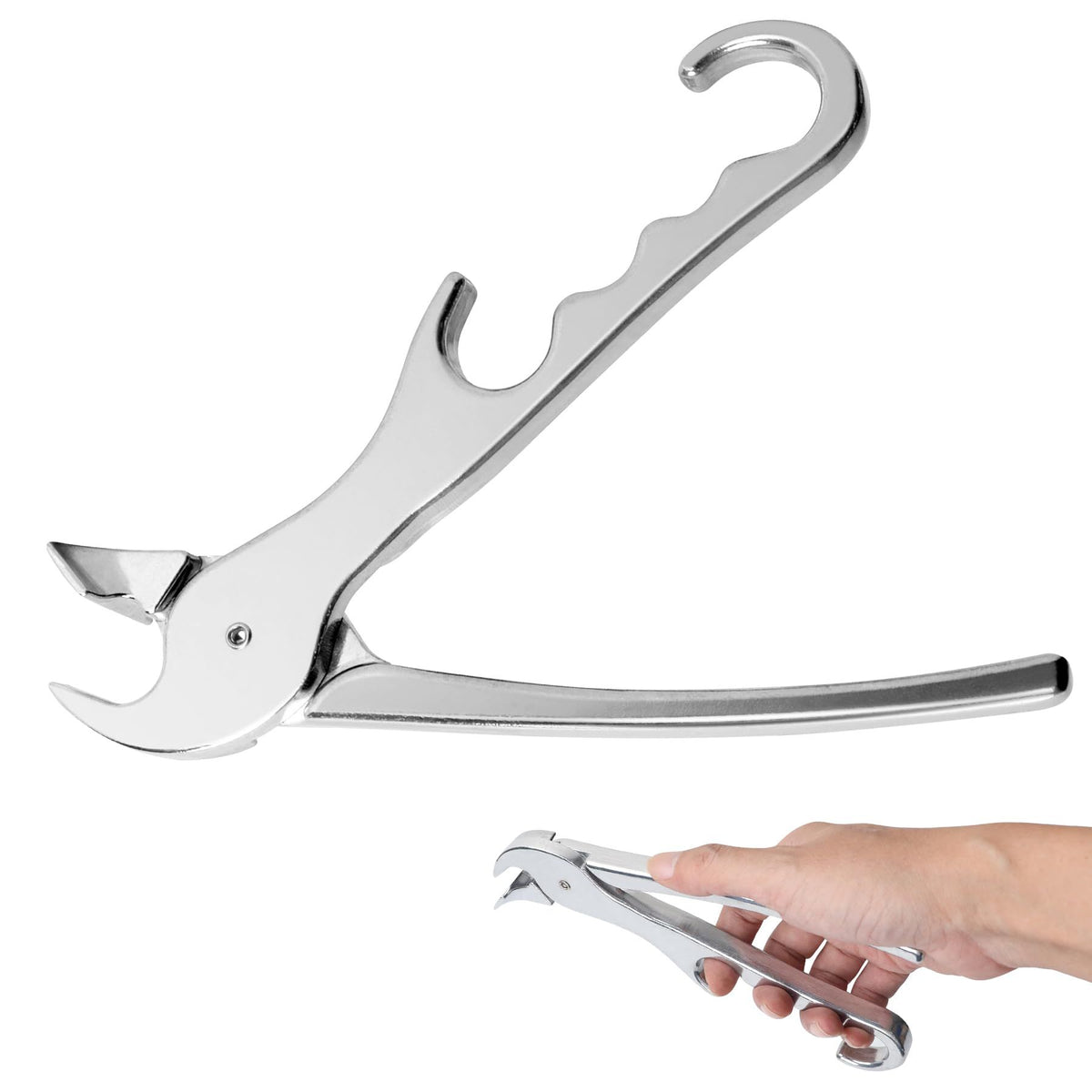 Pan Gripper, Premium Pizza Pan Gripper Aluminium Alloy, Heavy Duty Pizza Pan Tongs Stone Pot Clamp for Lifting Hot Plate, Bowl, Plate, Tray with Food Out from Microwave,
