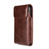Leather Belt Clip Phone Case Men Waist Bag Holder Holster Pouch Mobile Phone Waist Bag for Mens(Coffee)