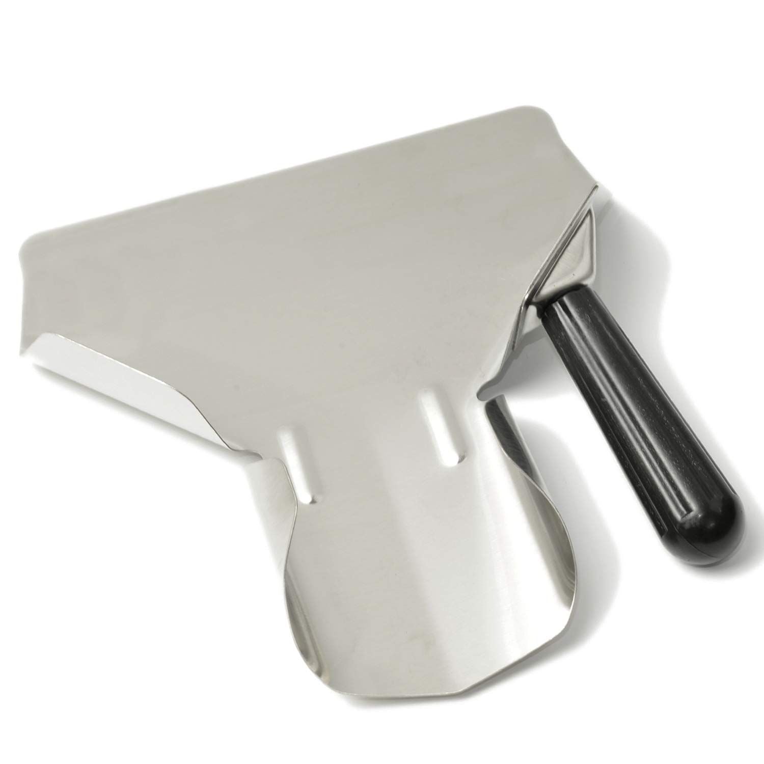 Stainless Steel French Fry Bagger Scoop Chip Popcorn Bagger Ice Candy Snacks Desserts Scooper, Right Handle